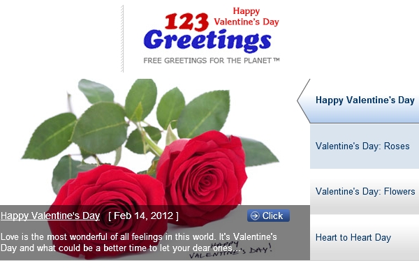 123 Greetings Love Songs