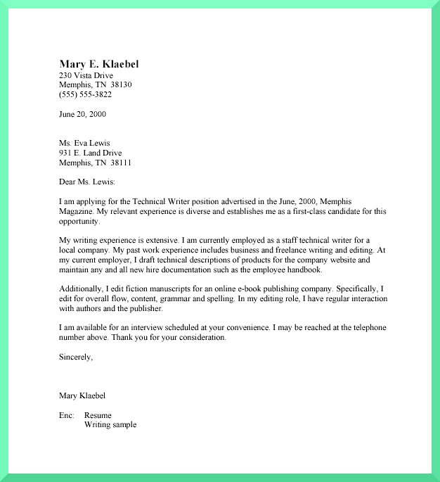 2 Page Business Letter Format Example