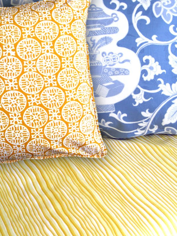 Blue And Yellow Stripes Bumper Sticker