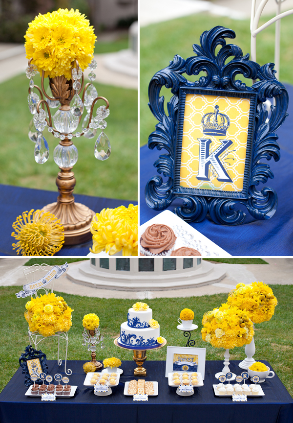 Blue And Yellow Wedding