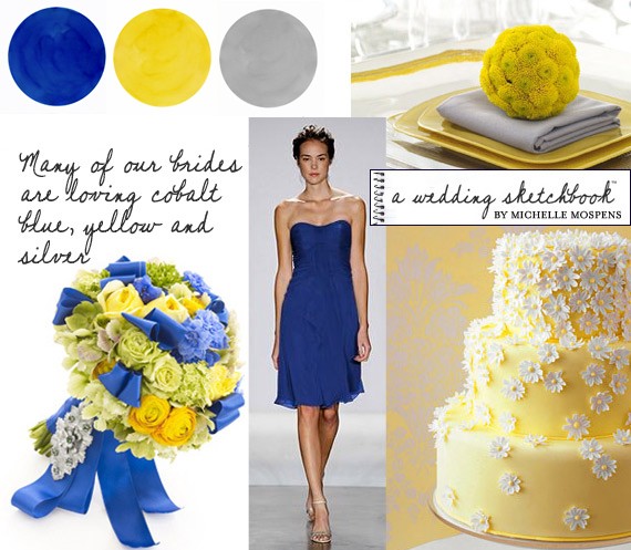 Blue And Yellow Wedding