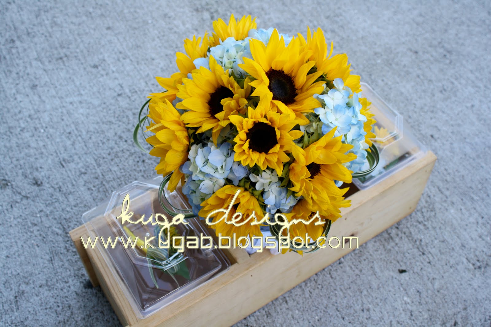 Blue And Yellow Wedding Flowers