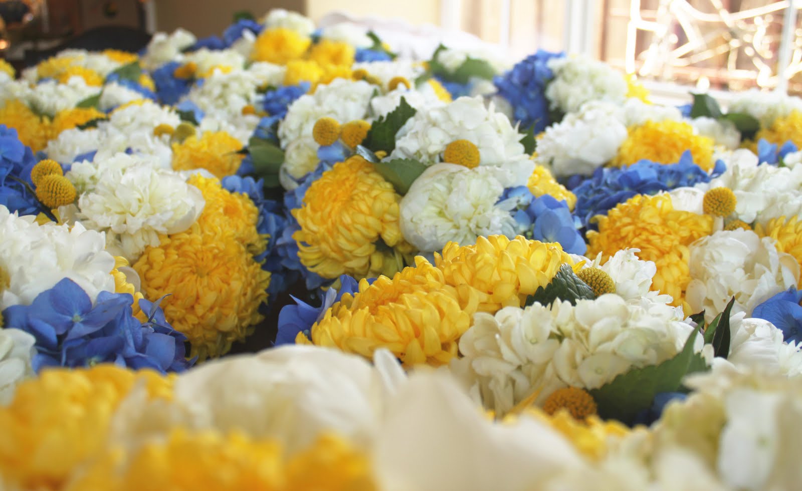Blue And Yellow Wedding Flowers