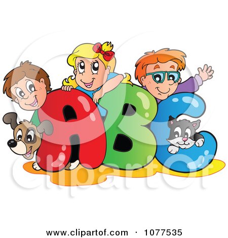 Children Playing At School Cartoon