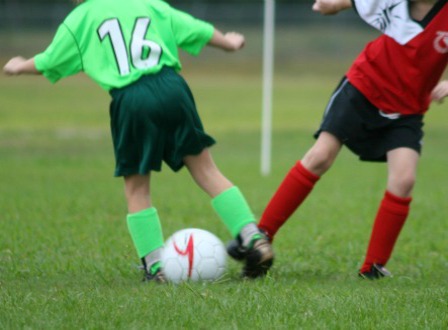 Children Playing Football