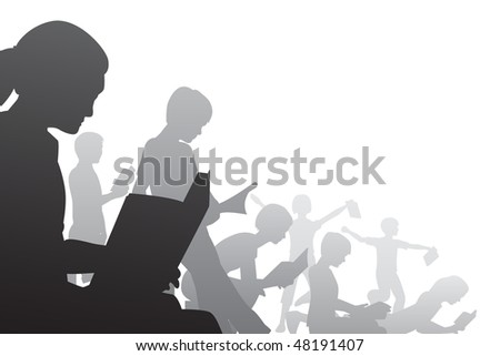 Children Reading Books Pictures