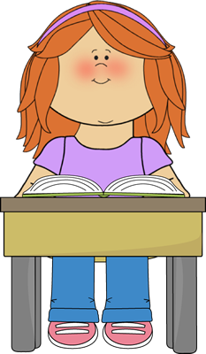 Children Reading Books Together Clip Art