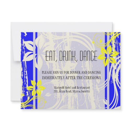 Cobalt Blue And Yellow Wedding Colors
