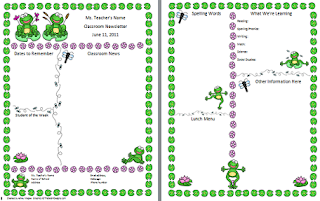 Cute Newsletter Templates For Teachers