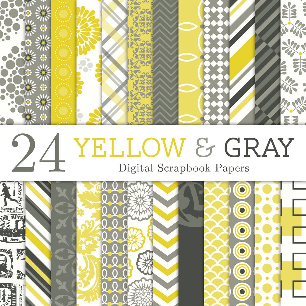 Gray And Yellow Paper
