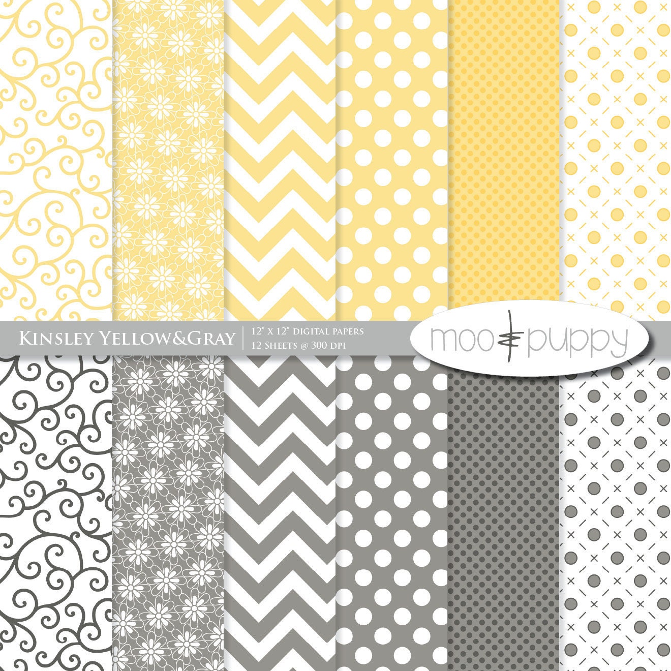 Gray And Yellow Paper