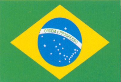 Green And Yellow Flag With Blue Circle