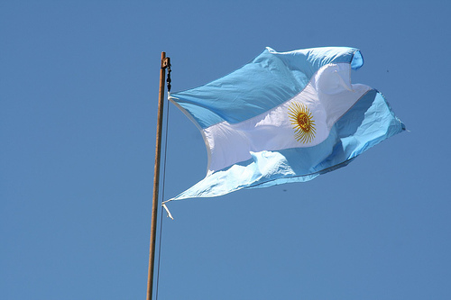 Light Blue And Yellow Flag