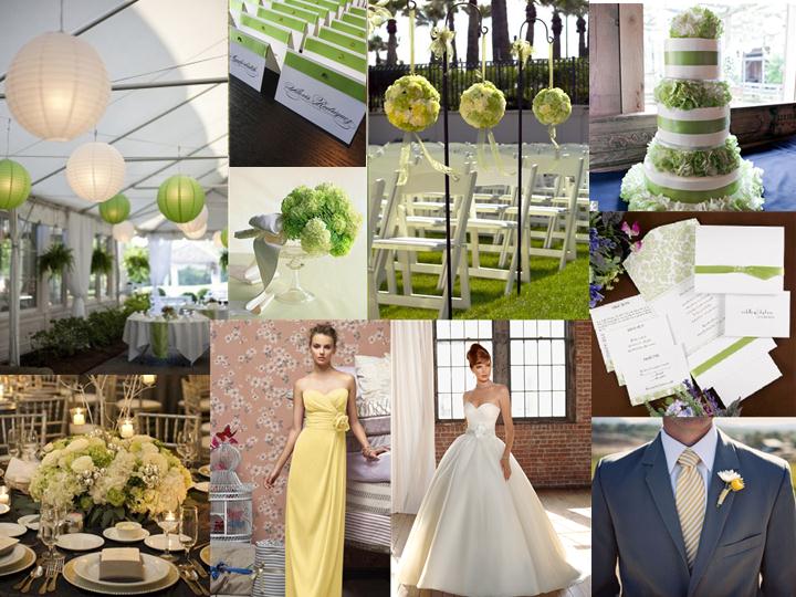 Lime Green And Yellow Wedding