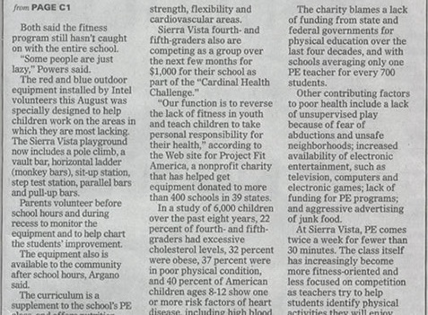 Newspaper Article Example