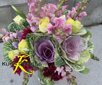 Purple And Yellow Flowers Wedding