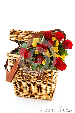 Red And Yellow Roses Bouquet