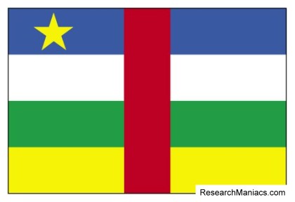 Red Blue And Yellow Flag With Stars On It