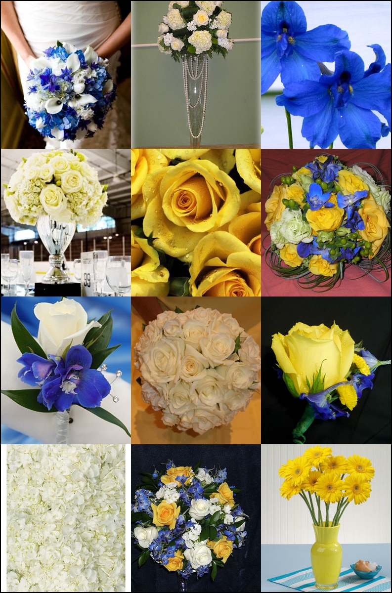 Royal Blue And Yellow Wedding Colors