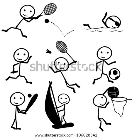 Stick Figure Children Clip Art Free
