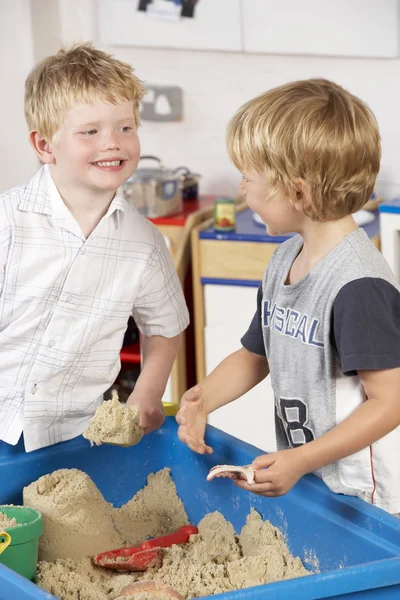 Two Children Playing Together
