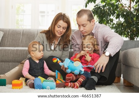 Two Children Playing Together