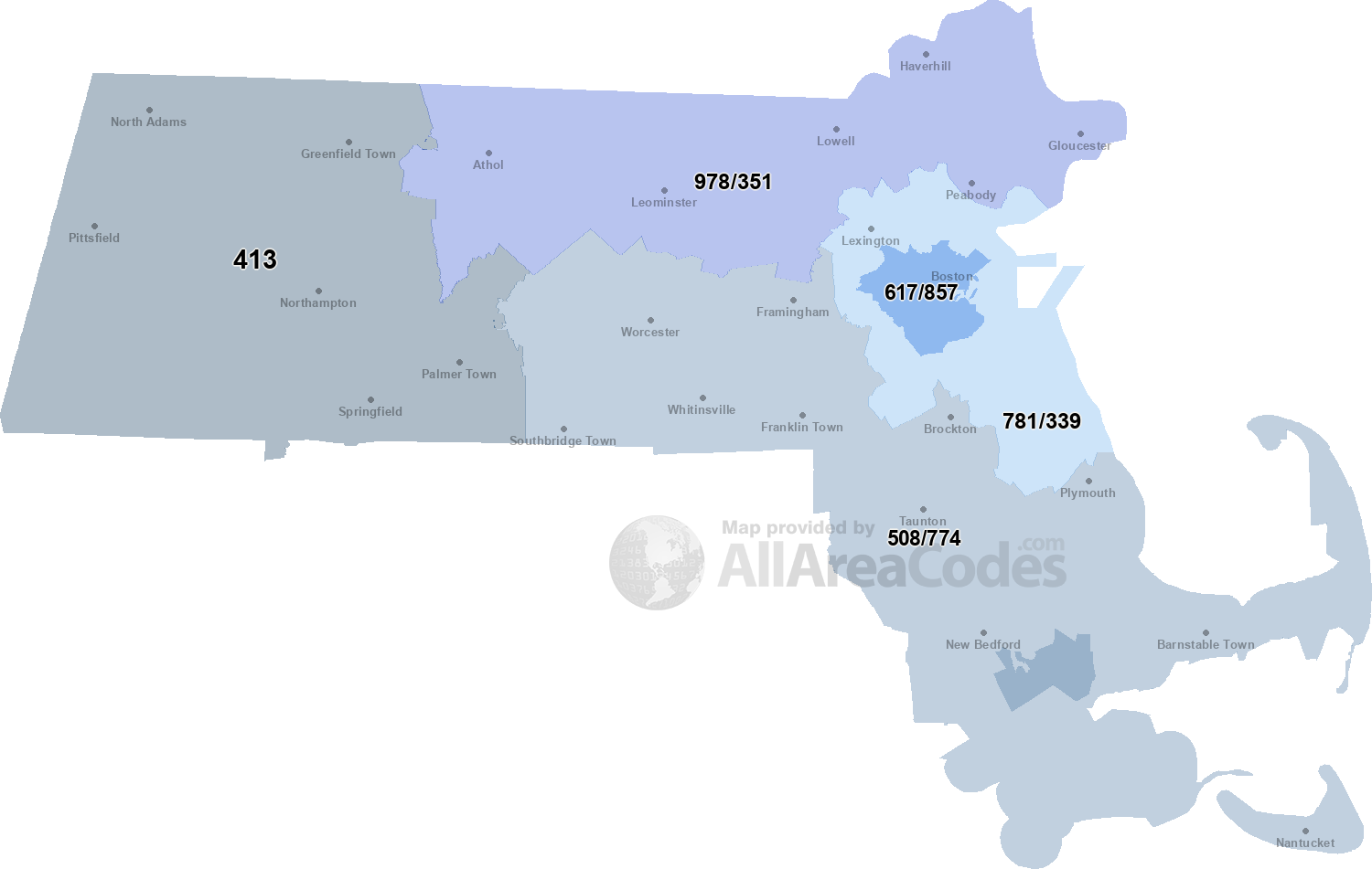 404 Area Code Map