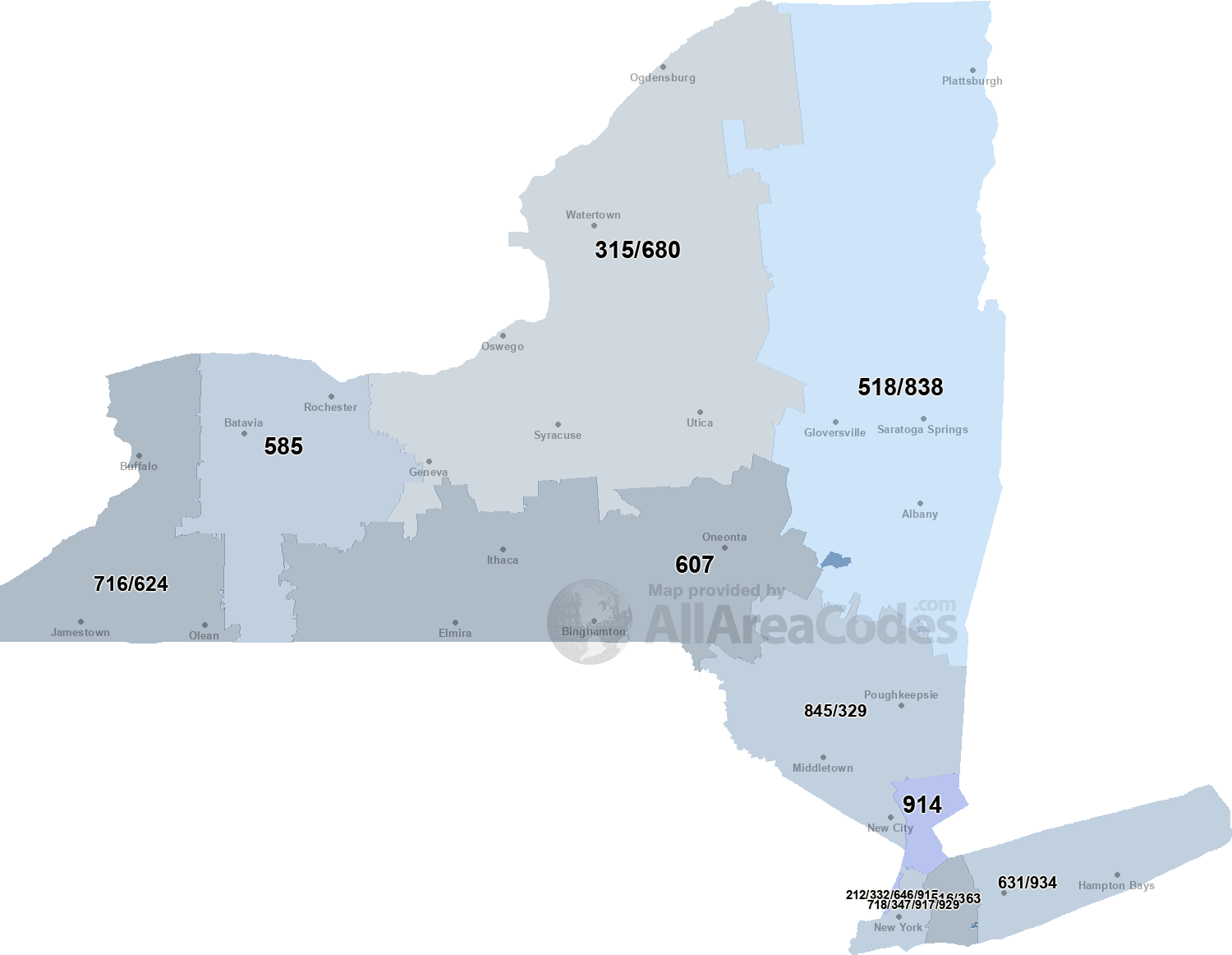 404 Area Code Map