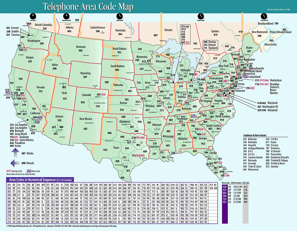404 Area Code Map