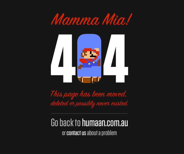 404 Page Design