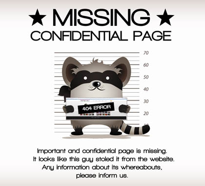 404 Page Design