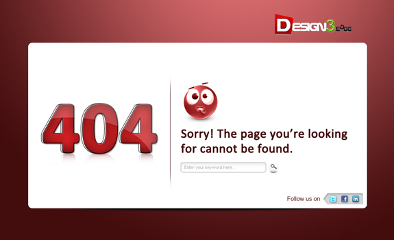 404 Page Design