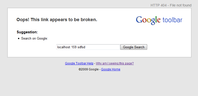 404 Page Not Found