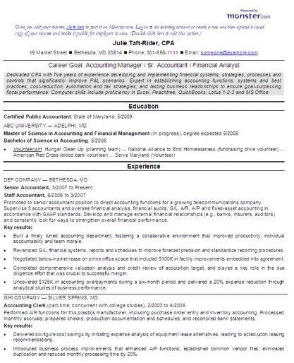 Accountant Cv Template