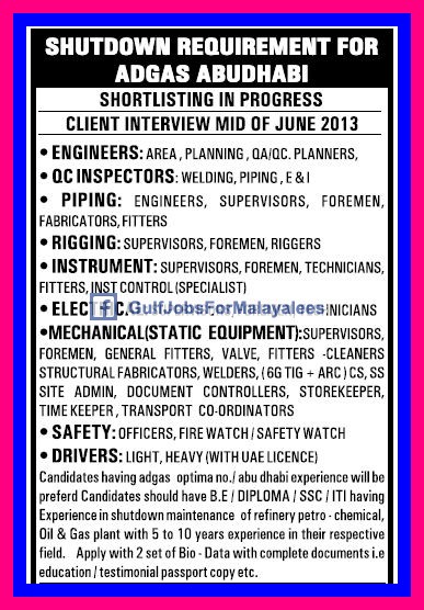 Adgas Abu Dhabi Careers