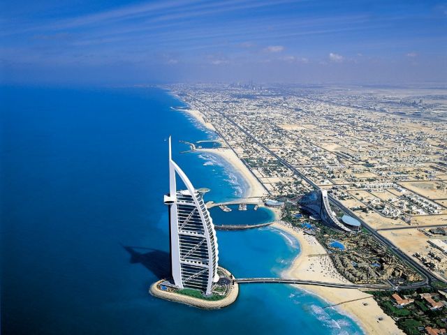 Aerial View Of Dubai City