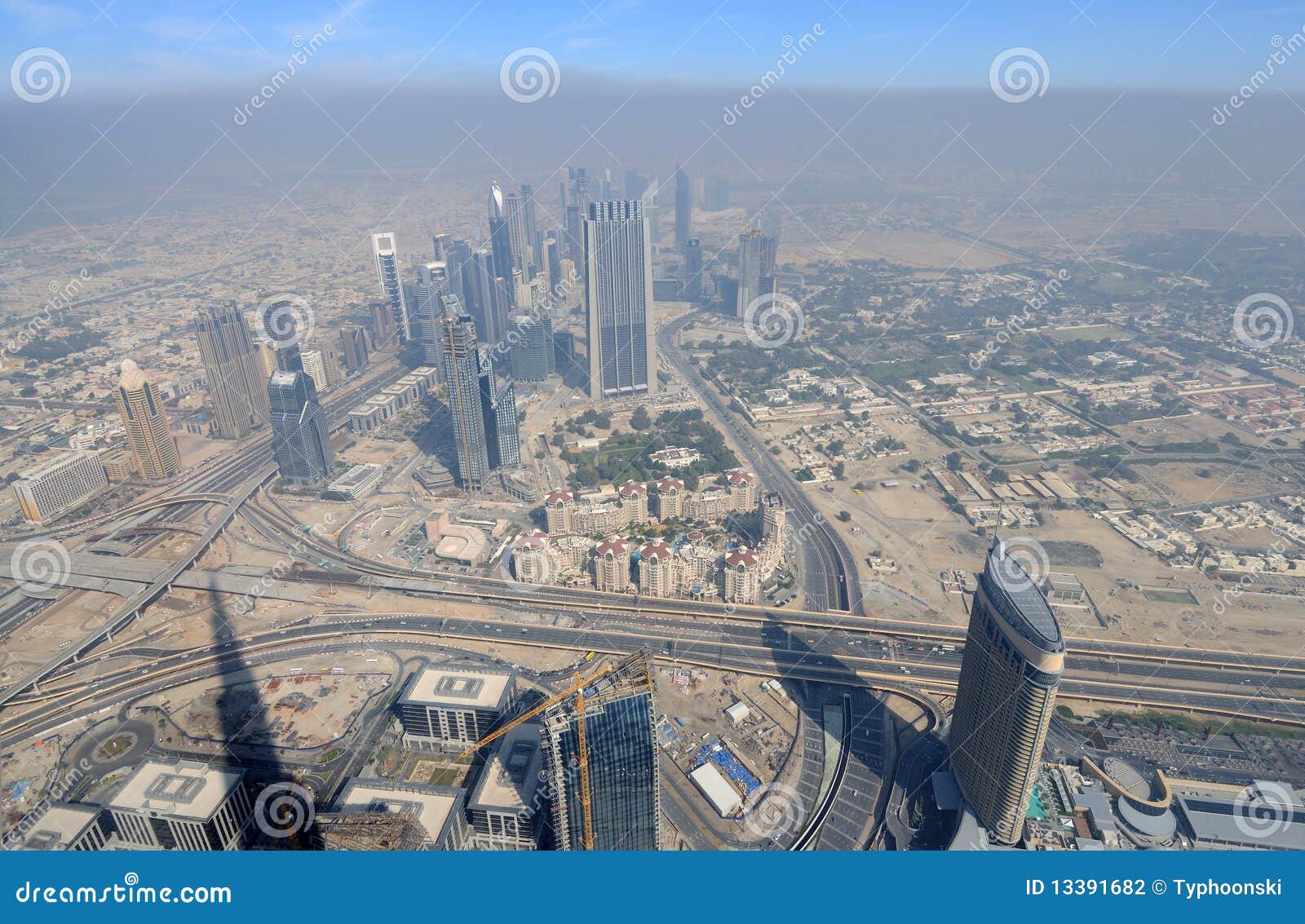 Aerial View Of Dubai City