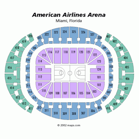 American Airlines Arena Seating Chart 3d
