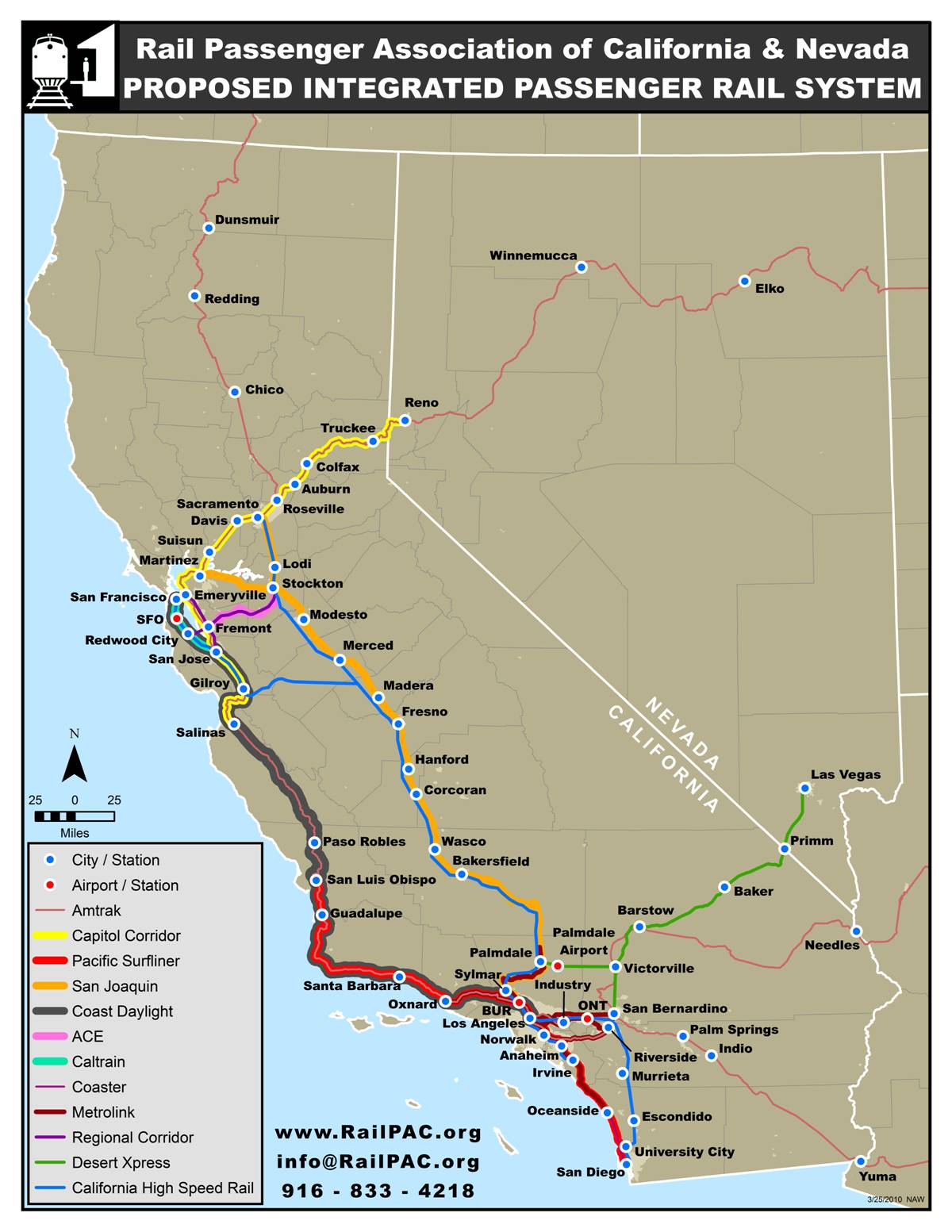 Amtrak Map California