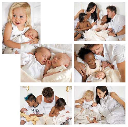 Angelina Jolie And Brad Pitt Children Pictures