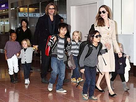 Angelina Jolie And Brad Pitt Children Pictures
