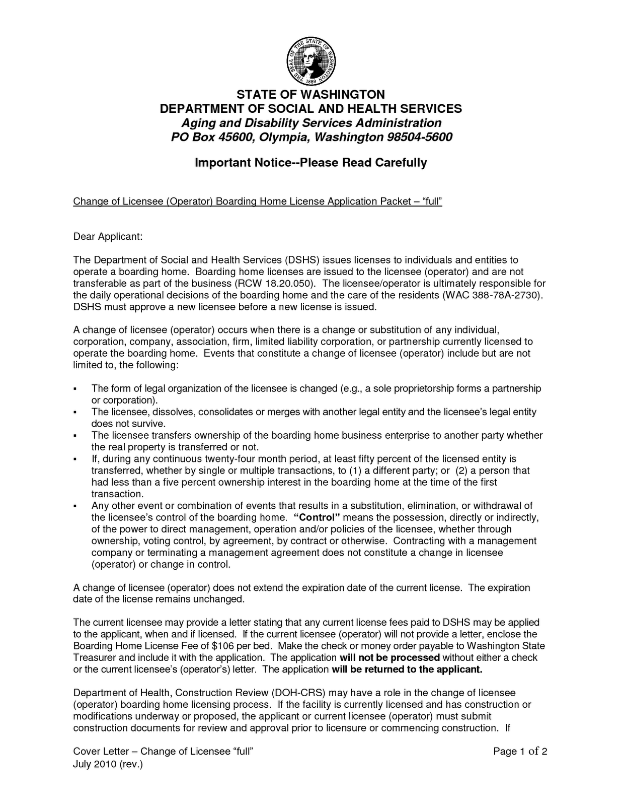Announcement Letter Sample