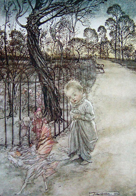 Arthur Rackham Peter Pan Kensington Gardens