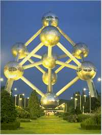 Atomium In Brussels Belgium
