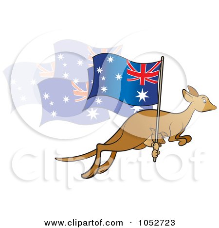 Australian Flag Kangaroo