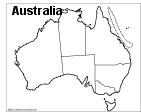 Australian Flag Outline