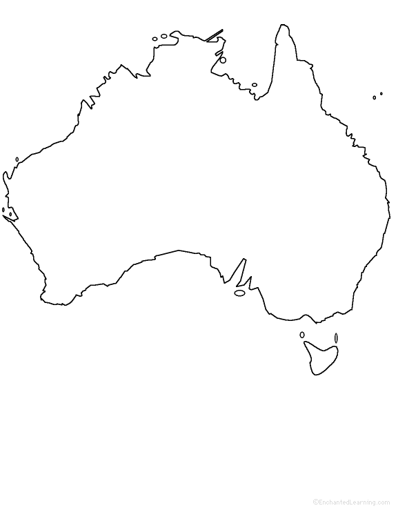 Australian Flag Outline