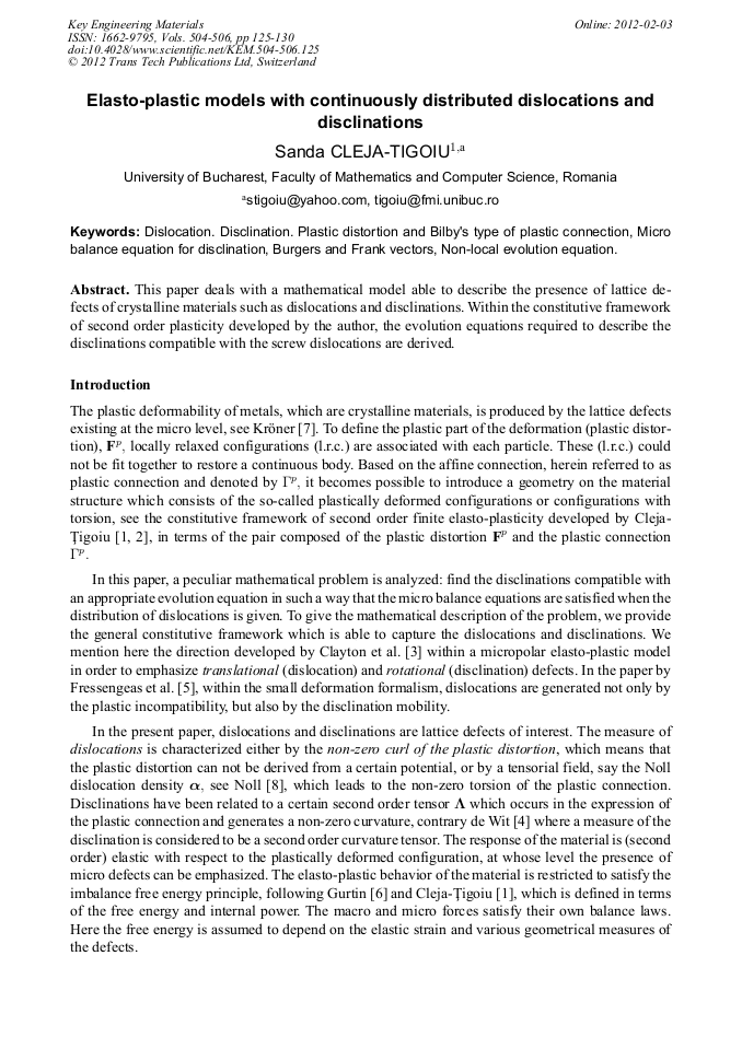 Authorship Order Scientific Papers