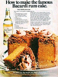 Bacardi Rum Cake With Pudding In The Mix