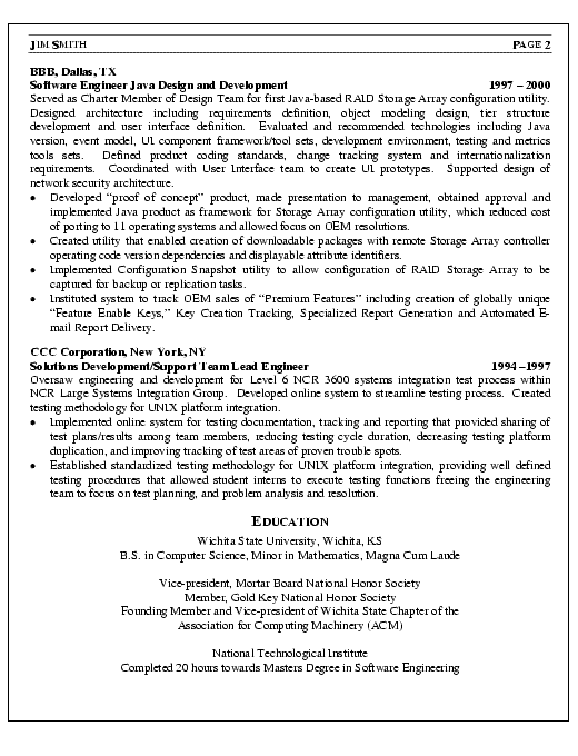 Best Resumes For Freshers Engineers